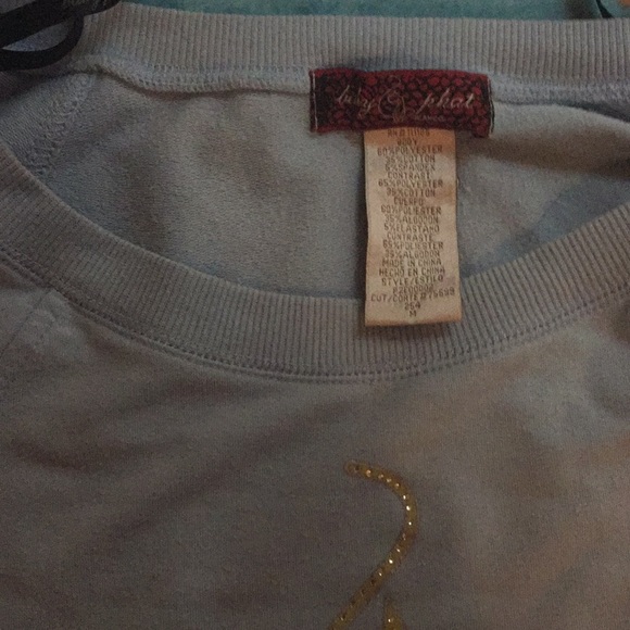 Baby Phat by Kimora Lee Simmons baby blue sweater - Picture 4 of 5